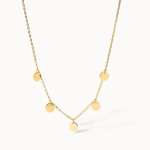 glittery gold necklace